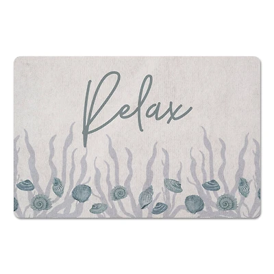 Relax Shell & Coral Border Floor Mat