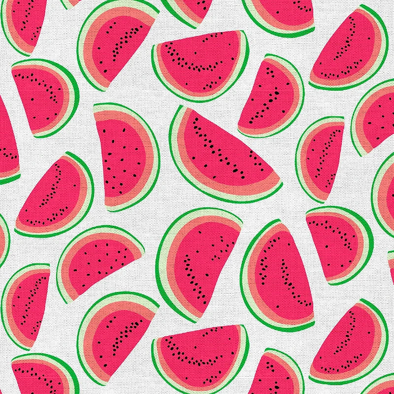 Fabric Editions White Watermelon Cotton Fabric