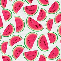 Fabric Editions White Watermelon Cotton Fabric