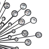 Silver Metal Starburst Modern Wall Décor Set