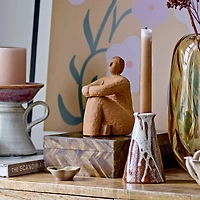 Hello Honey® Terra Cotta Decorative Woman Stoneware Sculpture