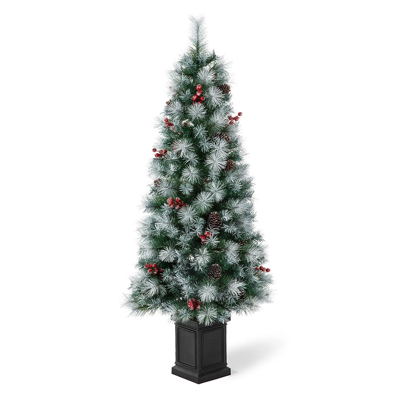 5ft. Pre-Lit Pine Artificial Christmas Porch Tree
