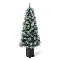 5ft. Pre-Lit Pine Artificial Christmas Porch Tree