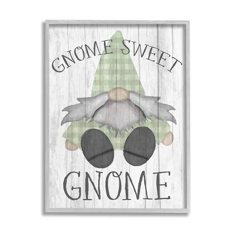 Stupell Industries Gnome Sweet Gnome in Frame Wall Art