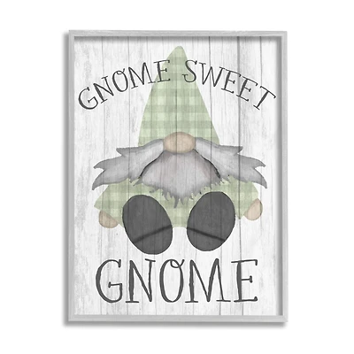 Stupell Industries Gnome Sweet Gnome in Frame Wall Art