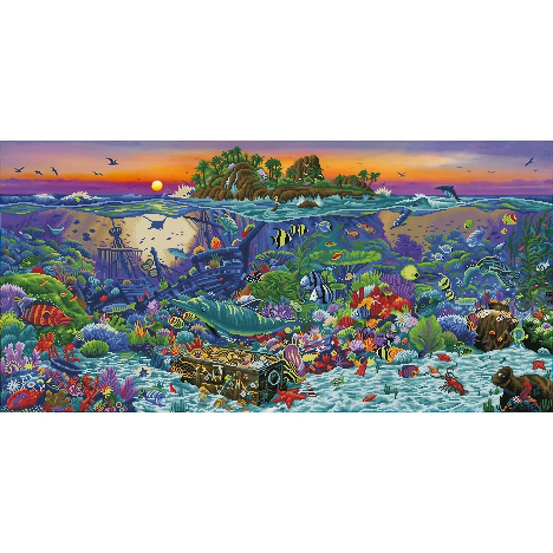 Diamond Dotz® Advanced Coral Reef Island Diamond Painting Kit
