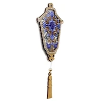 Wonderland Crafts Blue Lantern Christmas Ornament Bead Embroidery Kit