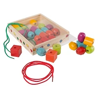 Toy Time Kids Bead & String Lacing Toy Set