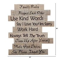 25" Farmhouse Wood Inspirational Wall Art Decor