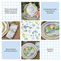 Kate Aspen® Blue Baby Shower Onesie Floral Tableware Set