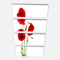 Designart - Isolated Red Poppy Flowers