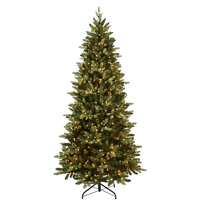 7.5ft. Pre-Lit Slim Westford Spruce Artificial Christmas Tree, Clear Lights