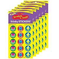 Trend Enterprises® Stinky Stickers® Friendly Fruit/Fruit Punch, 6 Packs of 60ct.
