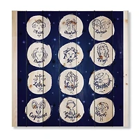 Designart - Zodiac Signs On Blue