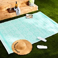 DII® Aqua Moroccan Rug, 4ft. x 6ft.