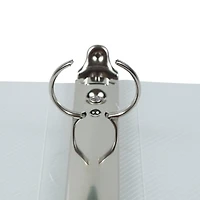 JAM Paper 1" Clear Plastic Mini 3-Ring Binder