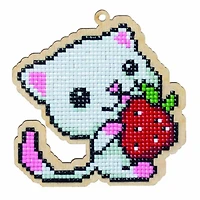 Crafting Spark Kitten with Strawberry Ornament Diamond Painting Kit