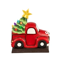 Red Truck Illuminated Stocking Hanger