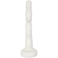 18" White Abstract Stacked Circle Ring Sculpture