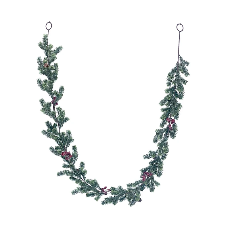 6ft. Shimmery Pine & Red Berry Garland by Ashland®