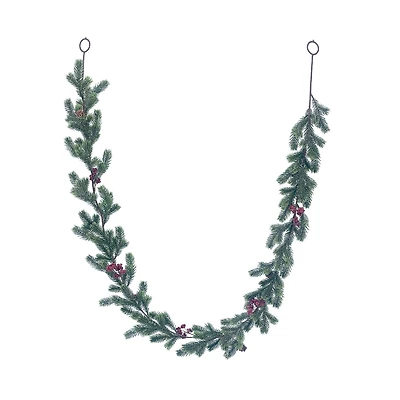 6ft. Shimmery Pine & Red Berry Garland by Ashland®