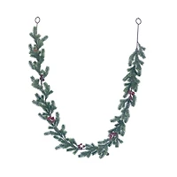 6ft. Shimmery Pine & Red Berry Garland by Ashland®