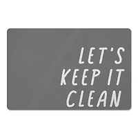 Let's Keep It Clean 18" x 27" Floor Mat
