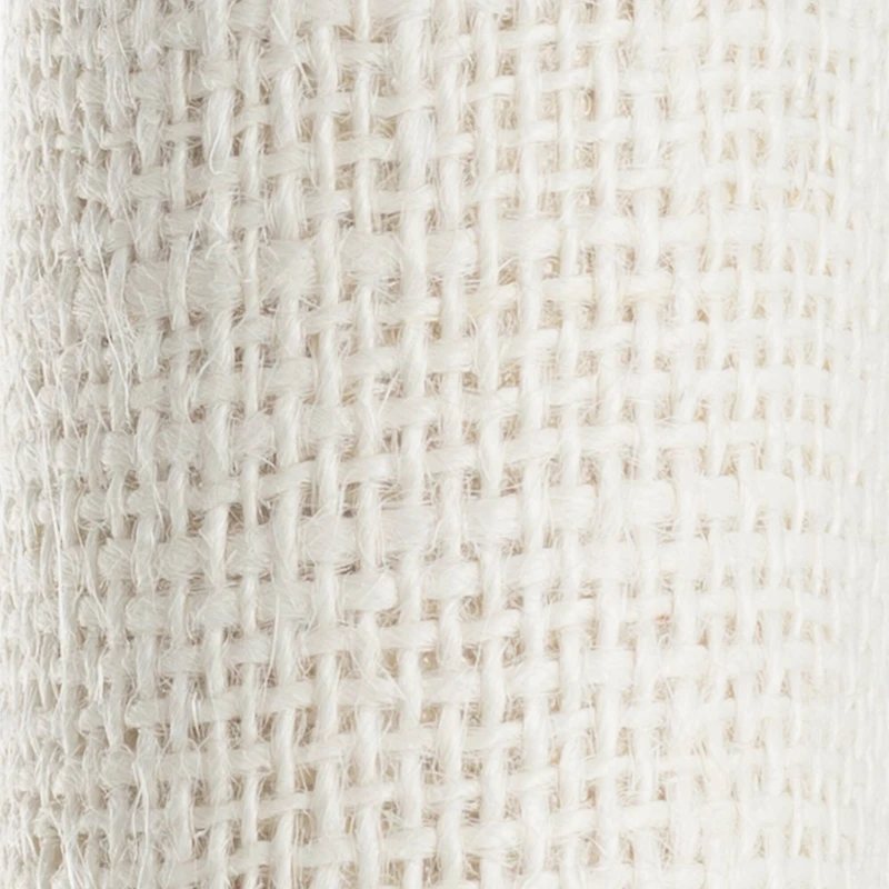 Cream Laminated Burlap Fabric Roll by Loops & Threads® 