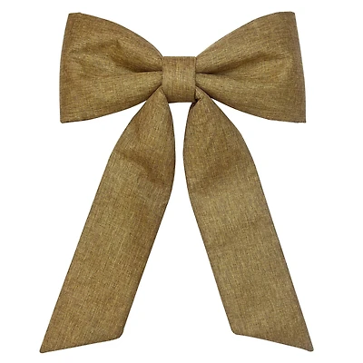 30" Faux Linen Shimmer Puffy Tree Bow by Celebrate It®