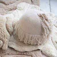 Hello Honey® 12" Cream Cirrus Cotton String Orb Pillow