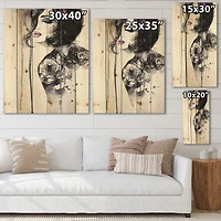 Designart - Painting Female Portrait