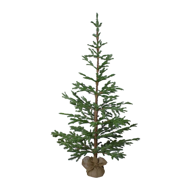 5ft. Unlit Ponderosa Pine Artificial Christmas Tree in Jute Base