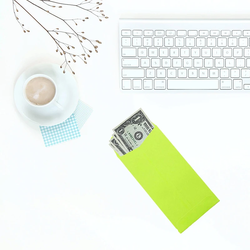 JAM Paper 3.5" x 6.5" Coin Business Envelopes