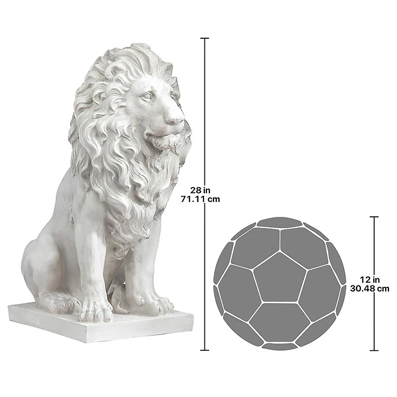 Design Toscano® 28" Lion of Florence Sentinel Statue