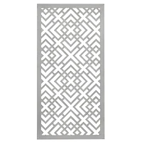 48" White Wood Abstract Farmhouse Wall Décor