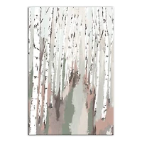 Sage Neutral Birch Trees 24" x 36" Canvas Wall Art