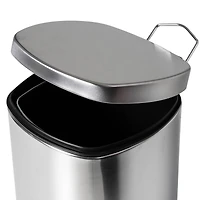 Honey Can Do 12-Liter Stainless Steel Step Trash Can