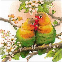 RIOLIS Lovebirds Cross Stitch Kit