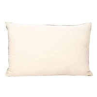 Hello Honey® 24" Brown Abstract Design Hand-Woven Fabric Indoor/Outdoor Lumbar Pillow