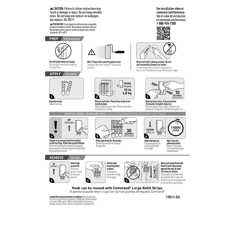 3M Command™ 15lb. X-Large Hook