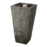 Glitzhome® 32" Polyresin Rippling Floating Sphere Outdoor Fountain with LED Light