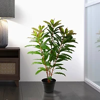 34" Artificial Green Myrtle Real Touch Plant