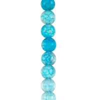 Blue Agate Round Beads, 4mm by Bead Landing™