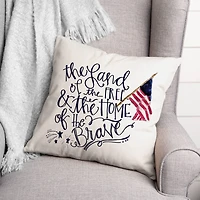 Land of the Free Throw Pillow