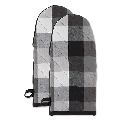 DII® Tri Color Check Oven Mitts