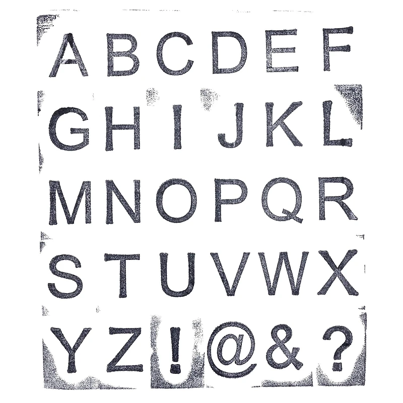 6 Pack: Upper Case Alphabet Wood Stamp Kit by Recollections™