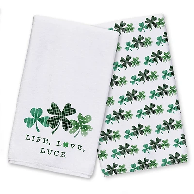 Life Love Luck Tea Towel Set of 2