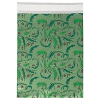 JAM Paper 9" x 12" Green Mistletoe Foil Peel & Seal Closure Envelopes, 100ct.