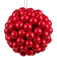 3.25" Red Berries Christmas Ball Ornament