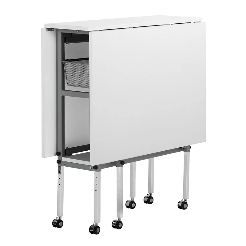 Sew Ready Craft Table with Storage Basket & Shelf